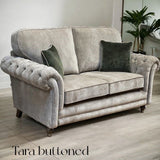 Load image into Gallery viewer, Tara 3 Seater Button Sofa