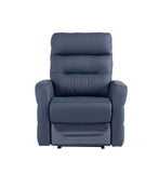 Load image into Gallery viewer, Maddie Blue Leather Electric Armchair