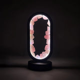 Load image into Gallery viewer, Gleneagles - Oval Earth LED Lamp - Rose Quartz