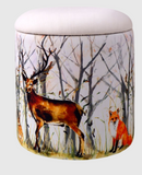 Load image into Gallery viewer, Woodland Storage Stool USH-002