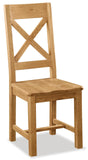 Load image into Gallery viewer, Salisbury Cross Back Chair with Wooden Seat (2141)