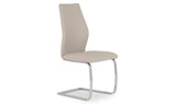 Load image into Gallery viewer, Elis Dining Chair - Taupe / Chrome Leg (112)