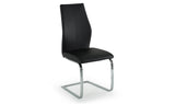 Load image into Gallery viewer, Elis Dining Chair - Black / Chrome Leg (112)